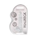 RealRock Crystal Clear model z kulkami, przyssawka, 17 cm, transparentny