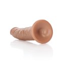 RealRock Model Slim 15,5 cm - elastyczny z przyssawką, kolor naturalny