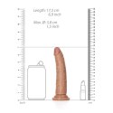 RealRock Model Slim 15,5 cm - elastyczny z przyssawką, kolor naturalny