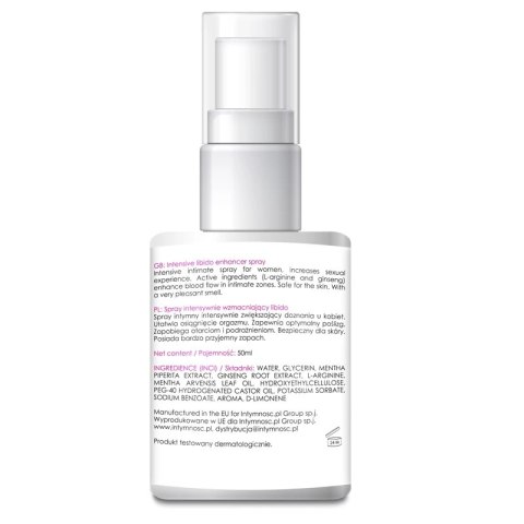 SHS LibiSpray 50 ml - Spray Funkcyjny dla Kobiet z L-Argininą i Żeń-Szeniem SHS LibiSpray 50 ml - Spray Funkcyjny dla Kobiet z L-Argininą i Żeń-Szeniem