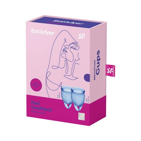 Satisfyer Feel Confident Zestaw Kubeczkow Menstruacyjnych 15ml/20ml Silikon Satisfyer Feel Confident Zestaw Kubeczkow Menstruacyjnych 15ml/20ml Silikon