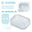 Tenga UNI Diamond - Uniwersalna elastyczna nakładka masująca 6 cm