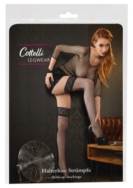 Cottelli Collection Pończochy Kabaretki z Koronką i Silikonową Opaską 8