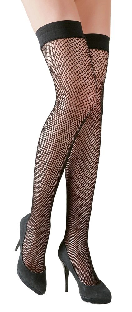 Cottelli LEGWEAR Pończochy kabaretki czarne M z silikonową opaską Cottelli LEGWEAR Pończochy kabaretki czarne M z silikonową opaską