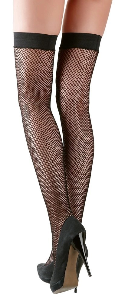 Cottelli LEGWEAR Pończochy kabaretki czarne M z silikonową opaską Cottelli LEGWEAR Pończochy kabaretki czarne M z silikonową opaską