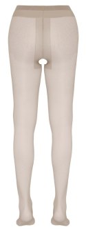 Cottelli LEGWEAR rajstopy beżowe satynowe z otwartą częścią S