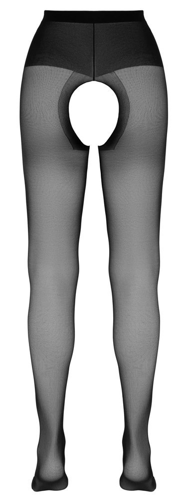Cottelli LEGWEAR rajstopy czarne z otwartą strefą i elastycznym zapięciem 20 DEN Cottelli LEGWEAR rajstopy czarne z otwartą strefą i elastycznym zapięciem 20 DEN