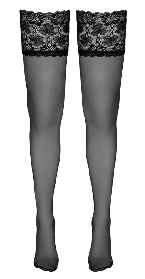 Cottelli Legwear Pończochy Czarne 20 DEN z Koronką Silikonową 4 Cottelli Legwear Pończochy Czarne 20 DEN z Koronką Silikonową 4
