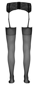 Cottelli Legwear Pończochy Jedwabiste Czarne 20 DEN Oeko-Tex