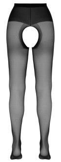 Cottelli Legwear rajstopy czarne z otwartą strefą, 20 DEN, rozmiar 4