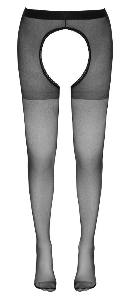 Cottelli Legwear rajstopy czarne z otwartą strefą S/M Cottelli Legwear rajstopy czarne z otwartą strefą S/M