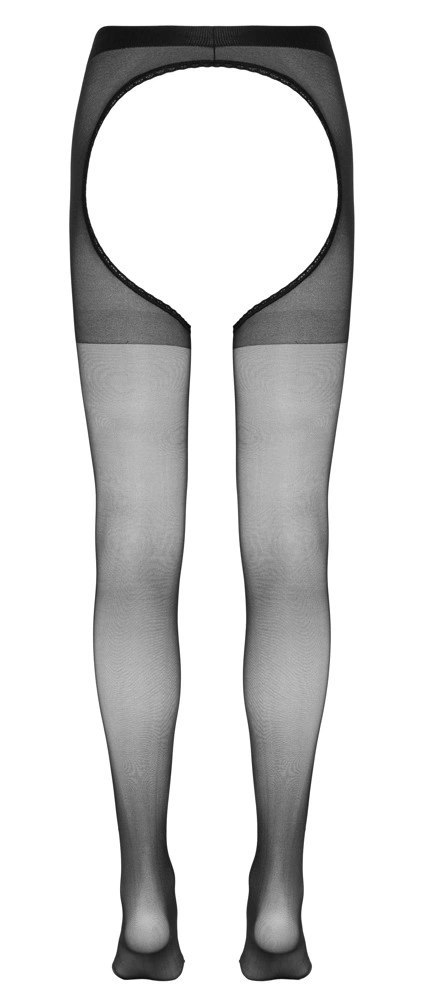Cottelli Legwear rajstopy czarne z otwartą strefą S/M Cottelli Legwear rajstopy czarne z otwartą strefą S/M