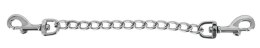 ZADO Srebrny Łańcuszek z Dwoma Karabińczykami 15 cm Metalowy