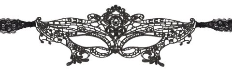 Cottelli ACCESSOIRES Maska haftowana z koronkową wstążką czarna Cottelli ACCESSOIRES Maska haftowana z koronkową wstążką czarna