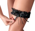 Cottelli Accessories Koronkowa Podwiązka z Satynową Kokardką Czarna