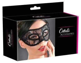 Cottelli Accessories Maska Koronkowa Czarna Regulowana Elegancka