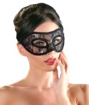 Cottelli Accessories Maska Koronkowa Czarna Regulowana Elegancka