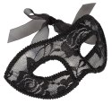 Cottelli Accessories Maska Koronkowa Czarna Regulowana Elegancka