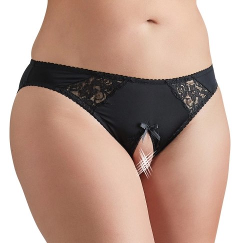 Cottelli CURVES figi damskie z koronką, kolor czarny, rozmiar 2XL Cottelli CURVES figi damskie z koronką, kolor czarny, rozmiar 2XL