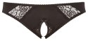 Cottelli CURVES figi damskie z koronką, kolor czarny, rozmiar 2XL