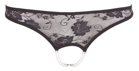 Cottelli Lingerie Stringi Koronkowe Czarny S z Dekoracją Perłową Cottelli Lingerie Stringi Koronkowe Czarny S z Dekoracją Perłową