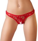 Cottelli Lingerie Stringi Kwiatowa Koronka Bez Przeszycia Czerwone XL