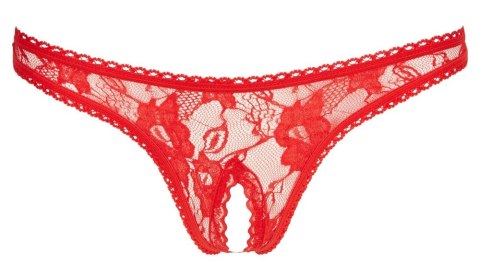 Cottelli Lingerie Stringi koronkowe czerwone M z otwartą konstrukcją Cottelli Lingerie Stringi koronkowe czerwone M z otwartą konstrukcją