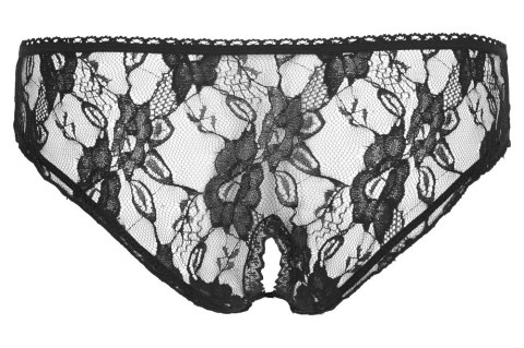 Cottelli Lingerie figi koronkowe z otwartą strefą czarne M Cottelli Lingerie figi koronkowe z otwartą strefą czarne M