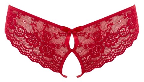 Cottelli Lingerie figi koronkowe z wycięciami i kokardkami XL czerwone Cottelli Lingerie figi koronkowe z wycięciami i kokardkami XL czerwone