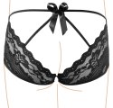 Cottelli Lingerie koronkowe majteczki z kokardą czarne S