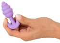 Cuties Korek Stożkowy z Rowkami Fioletowy 7,5 cm Silikonowy