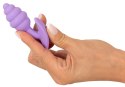 Cuties Korek Stożkowy z Rowkami Fioletowy 7,5 cm Silikonowy