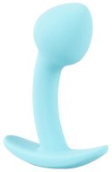 Cuties Korek silikonowy anatomiczny zakrzywiony niebieski 7,1 cm