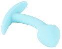 Cuties Korek silikonowy anatomiczny zakrzywiony niebieski 7,1 cm