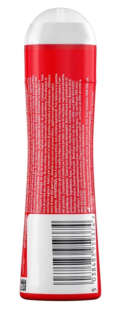 Durex Play Truskawkowy Żel Nawilżający 50 ml - nawilżenie i świeżość Durex Play Truskawkowy Żel Nawilżający 50 ml - nawilżenie i świeżość
