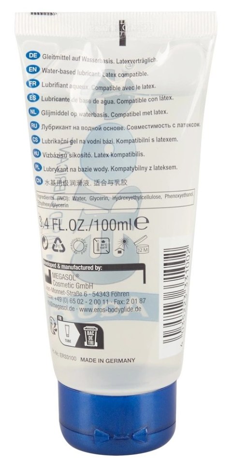 EROS Aqua Lubrykant wodny bezzapachowy 100 ml - nawilżający żel EROS Aqua Lubrykant wodny bezzapachowy 100 ml - nawilżający żel