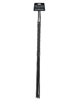 Fetish Fantasy Series Pejcz Skorzany Czarny z Paskiem 63,5 cm