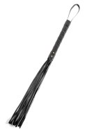 Fetish Fantasy Series Pejcz Skorzany Czarny z Paskiem 63,5 cm