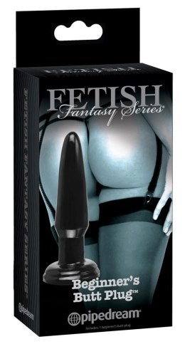 Fetish Fantasy Stożkowa Wtyczka Anatomiczna z Podstawą Ssącą Czarna 11,4 cm
