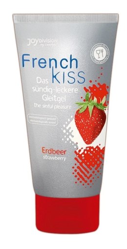 Frenchkiss Żel smakowy truskawkowy 75 ml - do użytku intymnego, wodny