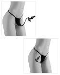HookUp Panties Crotchless Secret Gem Stringi XL-XXL z ozdobą silikonową