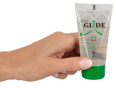 Just Glide Bio Anal Żel nawilżający wodny 50ml - formuła organiczna Just Glide Bio Anal Żel nawilżający wodny 50ml - formuła organiczna