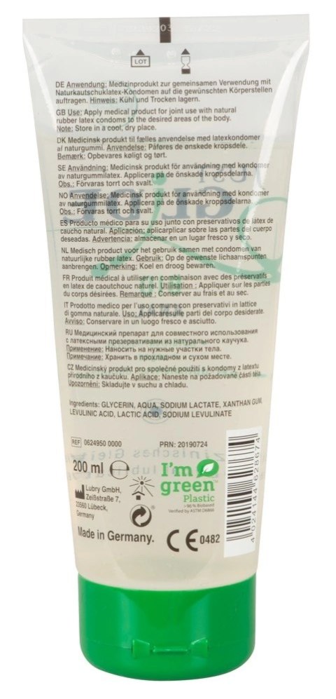 Just Glide Bio Anal żel intymny wodny 200ml ekologiczny, bezzapachowy Just Glide Bio Anal żel intymny wodny 200ml ekologiczny, bezzapachowy