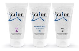 Just Glide Zestaw 3x50 ml - Lubrykanty wodne do skory wrażliwej i akcesoriow