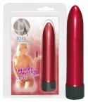 Mandy Mystery Baby Vibe Mini Wibrator Czerwony Metaliczny 13cm