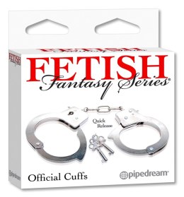 Pipedream Fetish Fantasy Series Kajdanki Metalowe Srebrne z Kluczykiem