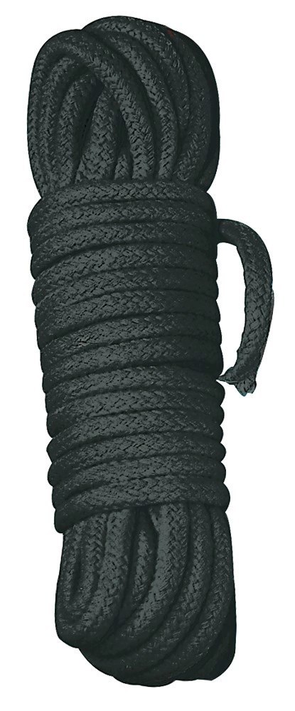 Shibari Bondage Lina bawełniana czarna 7 m wytrzymała pleciona Shibari Bondage Lina bawełniana czarna 7 m wytrzymała pleciona