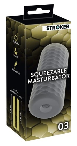 Stroker Handy Squeezable 03 - elastyczna maszyna intymna, 15 cm