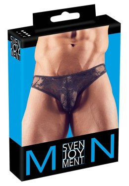 Svenjoyment Slipy Męskie XL Czarna Koronka Anatomiczny Kroj