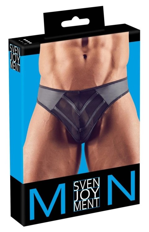 Svenjoyment Stringi Męskie Rio Czarny Matowy Połysk Rozmiar M Svenjoyment Stringi Męskie Rio Czarny Matowy Połysk Rozmiar M